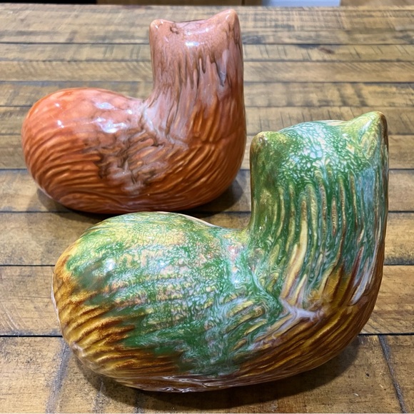 Set of 2 cat sculptures - Picture 4 of 14